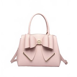 Like Dreams Womens Poppy Bowtie Top Handle Satchel Bag In Pink