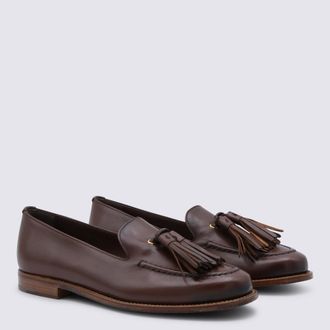 Churchs Womens Flat Shoes Cognac _coverle Solele