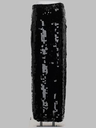 P.A.R.O.S.H. Macro Sequin-Embellished Skirt - Black