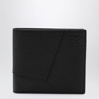 Loewe Black grained leather Puzzle bi-fold wallet