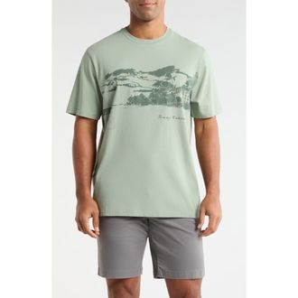 Tommy Bahama Vacation Visions Cotton Graphic T-Shirt in Oxidize Metal at Nordstrom, Size Xx-Large