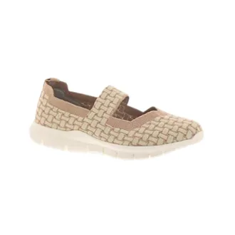bernie mev. Womens Charm Weave Slip-On In Blush/nude Cream