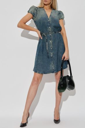 Diesel Denim Dress DE-OLLISH-D, Womens, Navy Blue