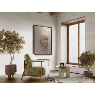 Schuller Schuller - Cuadro Bajorrelieve Beige Face 90x120