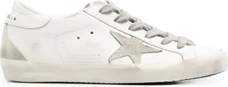Golden Goose Super-Star Bio Based Upper And Heel Suede Star And Spur Shoes
