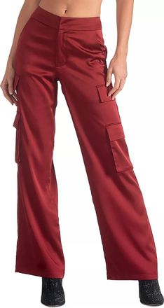Elan Heartbreaker Cargo Pants In Maroon