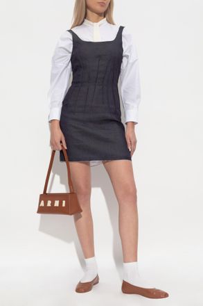 Marni Denim Dress, Womens, Navy Blue