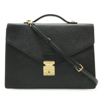 Louis Vuitton Pre-owned Handbags, female, Black, Size: ONE SIZE Pre-owned Epi Business Briefcase