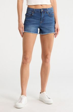 Vigoss Seam Detail Cutoff Shorts in Dark Wash at Nordstrom Rack, Size 31