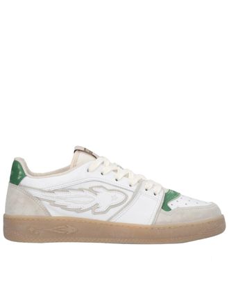Enterprise Japan Egg Rocket 2 White/Beige Suede Sneakers