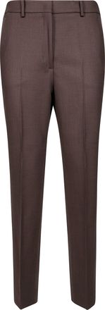 Incotex Tailored Neutral Straight-Leg Pants With Elasticized Back Waistband