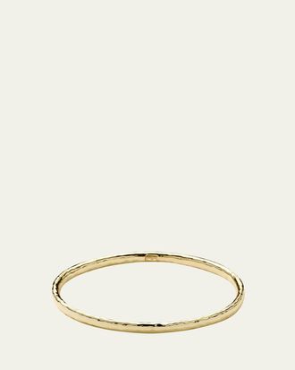 Ippolita Hammered Flat Bangle in 18K Gold