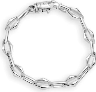 Pompeii3 Mens Designer Round Link 14k Gold (40gram) or Platinum (65gram) 6-8.5mm Bracelet 8.25