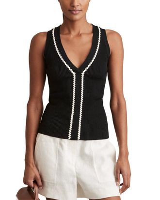 Reiss Lanette Colourblock Top