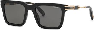 Chopard Polarized Smoke Square Mens Sunglasses SCH411 700P 54