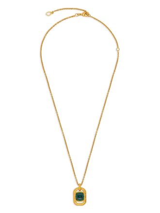 Oscar De La Renta pendant necklace - women - Crystal/Gold Plated Metal - One Size