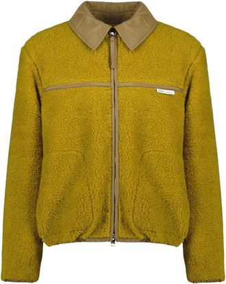 Ami Wool Fleece Jacket - Heren - Jassen - Groen - L - Wol - Jassen