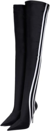 Balenciaga x adidas Stivali Knife sopra il ginocchio - Nero