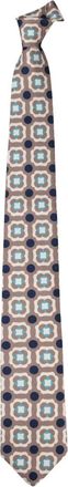 LUIGI BORRELLI NAPOLI Accessoires, Heren, Veelkleurig, ONE Size, Geometrische Stropdas