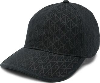 Calvin Klein patterned baseball cap - men - Cotton - One Size - Black