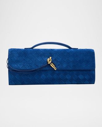Bottega Veneta Andiamo Leather Clutch Bag