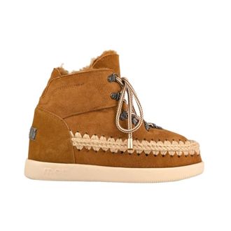 Mou Nieuwe Binnengestrikte Veterschoen - Dames - Schoenen - Bruin - Maat: 38 EU Wol