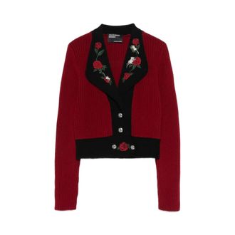 Enfants Riches Deprimes Cardigans, female, Multicolor, Size: XS Rose Embroidery Cardigan