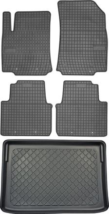 OEM Juego De Alfombrillas De Goma Para Coche Y Alfombrilla Para Maletero Para Citro&euml;n C3 Aircross Ii Crossover A Partir De Noviembre De 2017