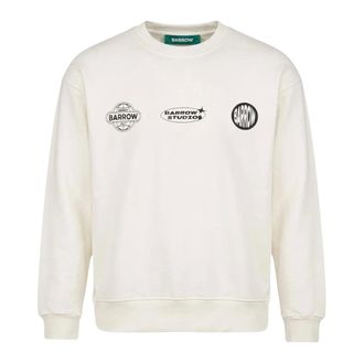 Barrow Sudadera con estampado y cuello redondo con bordes acanalados - Sweatshirts & Hoodies - Hombre - Beige - XS
