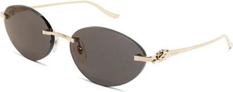 Cartier Sunglasses, female, Yellow, Size: 58 MM Ct0504S 001 Sunglasses