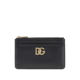 Dolce & Gabbana Leather cardholder pouch Woman One Size