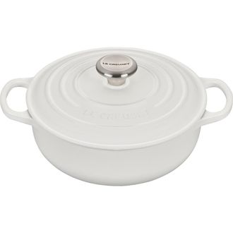 LE CREUSET Signature 3.5-Quart Sauteuse Oven in White at Nordstrom