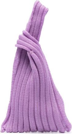 A. Roege Hove Katrine ribbed knit bag - women - Cotton/Nylon - One Size - Purple