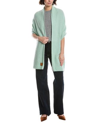 Vince Boucle Reverse Jersey Knit Wool & Cashmere-Blend Wrap