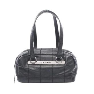 Chanel Pre-owned Chocolat Bar Grained Calfskin Boston Bag - Dames - Pre-owned - Blauw - Maat: ONE Size Leer