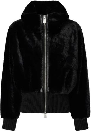 Pinko Faux Fur & Shearling Jassen - Dames - Jassen - Zwart - S - Jassen