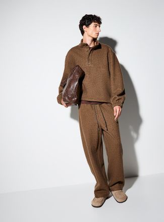 Le 31 Mens Wool blend relaxed pant
