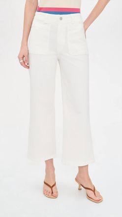 Pistola Denim Zooey Patch Pock Pants In Le Blanc