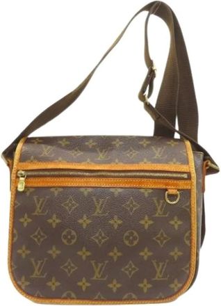 Louis Vuitton Pre-owned Cross Body Bags, female, Brown, Size: ONE SIZE Pre-owned Canvas Cross Body Bag