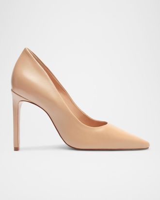 Schutz Lou Leather Stiletto Pumps