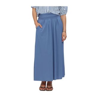 JapanTKY Bakana Maxi Rok - Dames - Rokken - Blauw - Maat: M