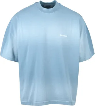 BONSAI Aqua Green Gradient Cotton T-Shirt