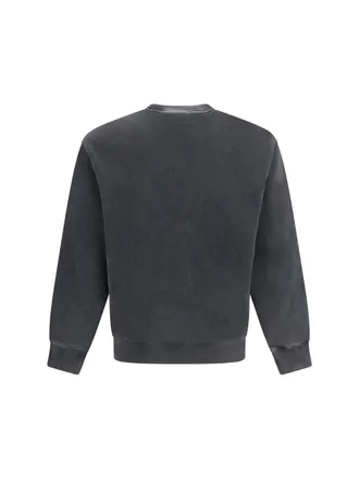 Maison Kitsun&eacute; Fox Head Logo-Embroidered Sweatshirt - Gray