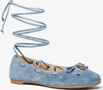 Michael Kors Shae Flex Suede Ballet Flat