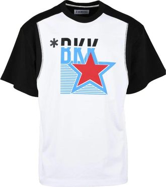 Dirk Bikkembergs White Graphic Cotton T-Shirt