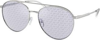Michael Kors MK1138 ARCHES 1153R0 Womens Sunglasses Silver Size 58