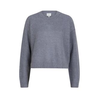 Dante6 Ariama Ronde Hals Knit - Dames - Ronde hals truien - Grijs - S - Wol - Truien & Vesten