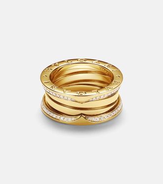 Bulgari B.zero1 18kt gold ring with diamonds