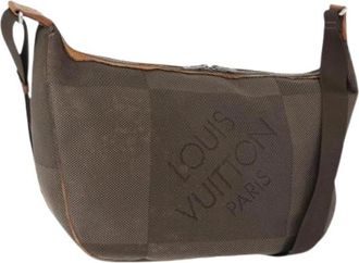 Louis Vuitton Tweedehands Canvas Louis Vuitton tassen - Dames - Vintage Schoudertas - Bruin - ONE Size - Vintage