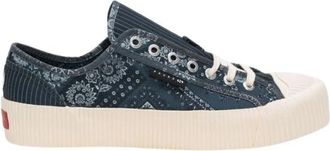 Superga Gedessineerde Sneakers Samenwerking door Paura - Heren - Sneakers - Blauw - 41 EU - Katoen - Schoenen
